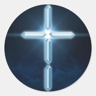 Digital Christian - Digital Cross Sticker Decal