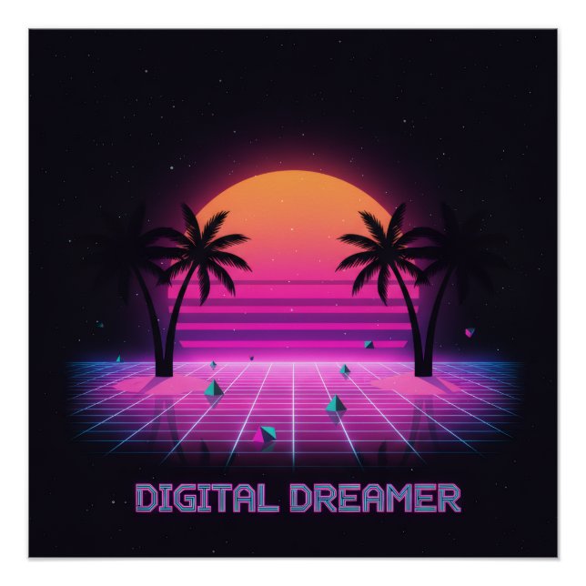 Digital Dreamer High-Gloss Poster (Devant)