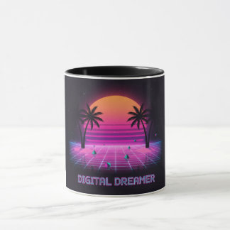 Digital Dreamer Two-Tone Coffee Mug