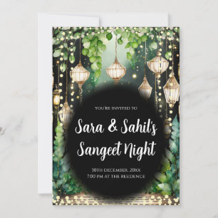 Digital Sangeet invite les cartes mariages indienn