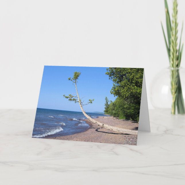 Diligemment cherchant - carte de voeux d'écriture (Devant)