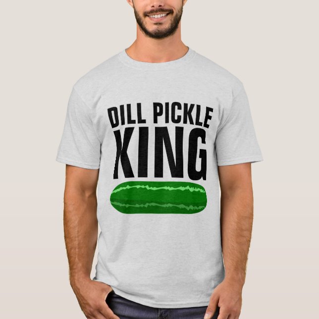 DILL PICKLE KING MEN'S FUNNY T-SHIRTS (Devant)