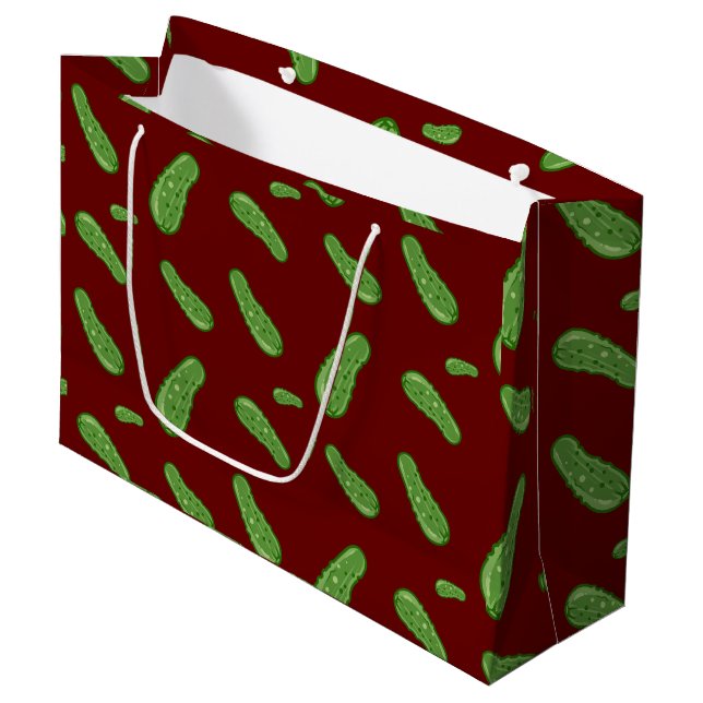 Dill With It Design - Sac cadeau - Grand (Devant Angle)