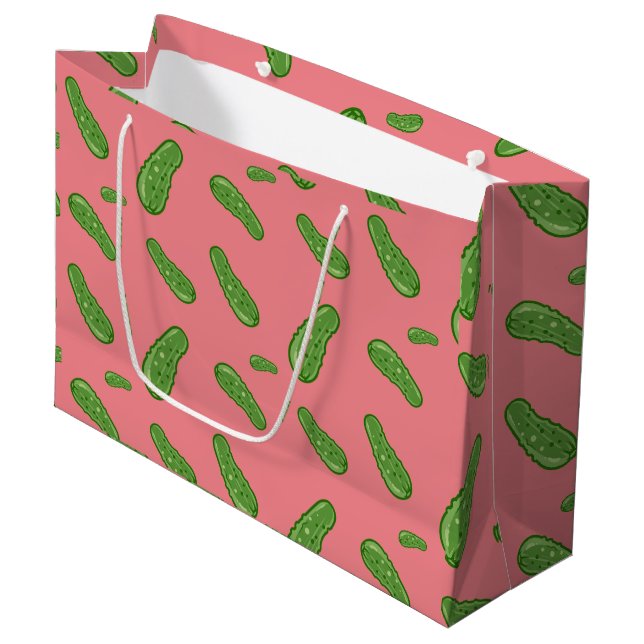 Dill With It Design - Sac cadeau - Grand (Devant Angle)