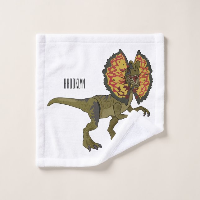 Dilophosaurus dessin animé (Gant de toilette)