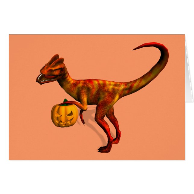 Dilophosaurus d'Halloween (Devant horizontal)