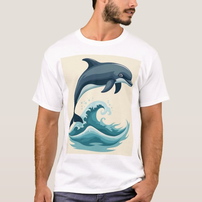 Dilphin T-shirt design (Devant)