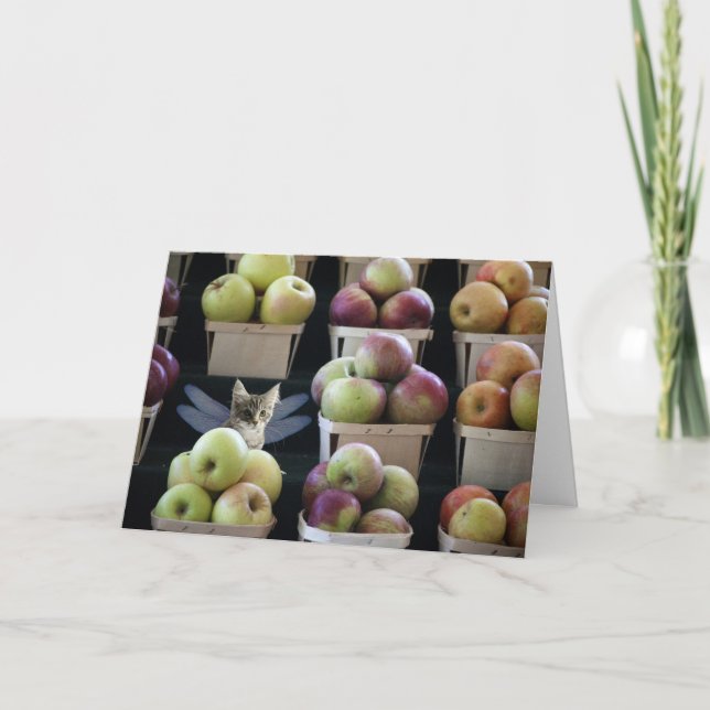 D'imaginaire de chaton carte de voeux catterfly (Devant)