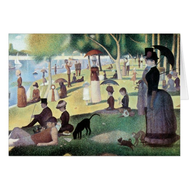 Dimanche après-midi, Île de la Grande Jatte de Seu (Devant horizontal)