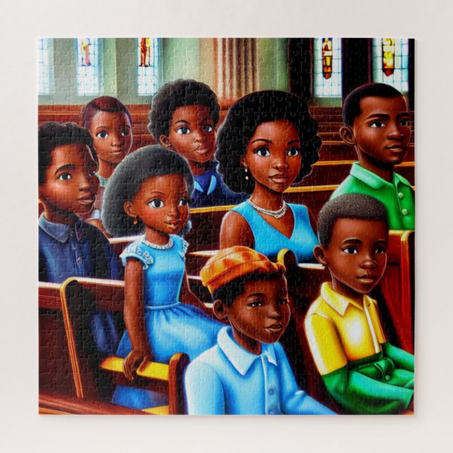Dimanche matin Christian Jigsaw Puzzle (Vertical)