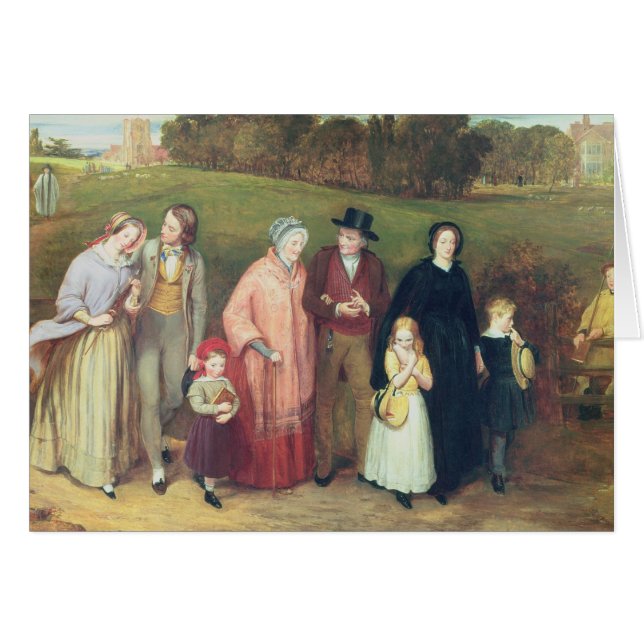 Dimanche matin - la promenade de l'église, 1846 (Devant horizontal)