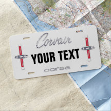 Plaque minéralogique FAITE SUR COMMANDE de Corvair