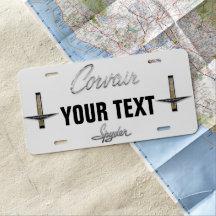 Plaque minéralogique FAITE SUR COMMANDE de Corvair