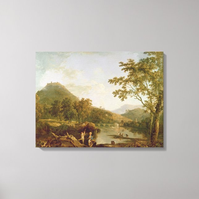 Dinas Bran de Llangollen, 1770-71 (huile sur toile (Recto)