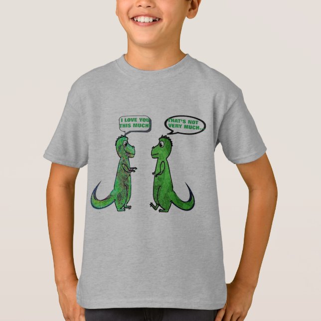 dinasaurs t-rex vous aiment ce t-shirt très drôle (Devant)
