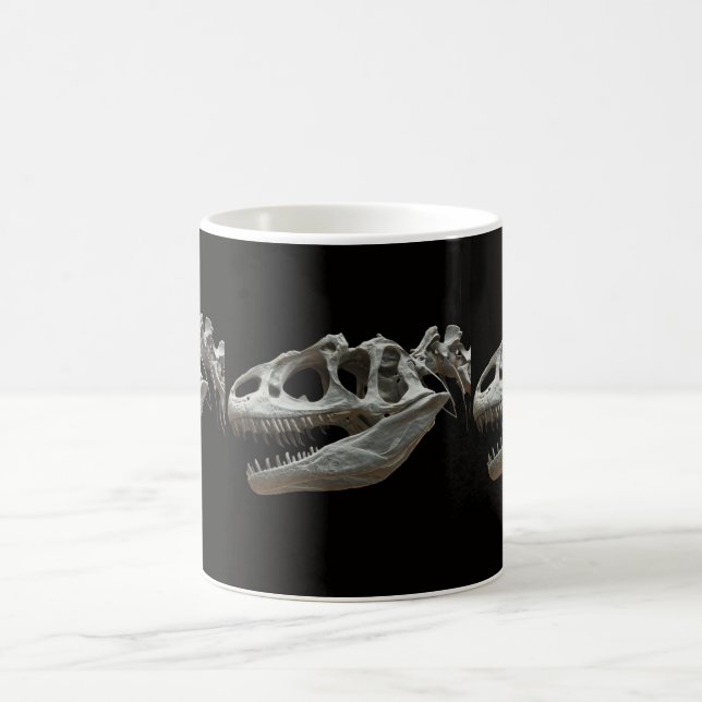 Dinasour Squelette de café blanc Mug (Centre)