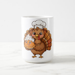 Dinde Chef Tarte au potiron Thanksgiving Tasse à c