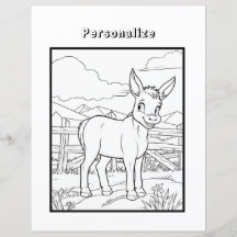 Dinde couleur sur la feuille papier personnalisée 