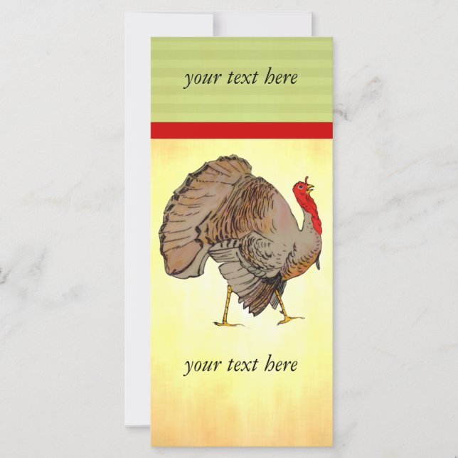 Dinde d'action de la couleur complète (Devant)