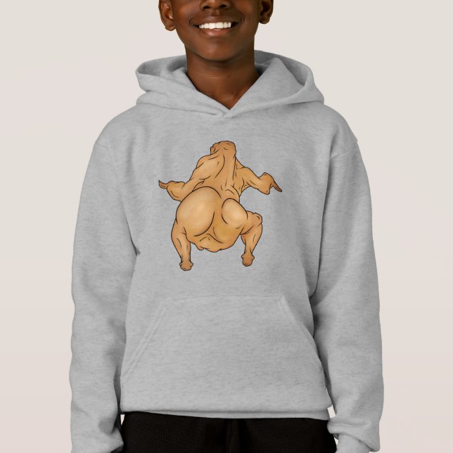 Dinde de Thanksgiving Pullover à capuche pour enfa (Devant)