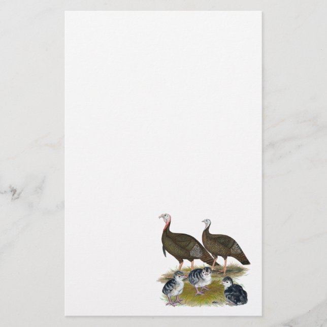 Dindes Famille Sauvage de l'Est (Devant)