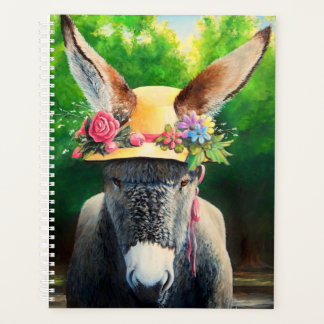 Dindon/Burro standard en casquette Rose/marguerite