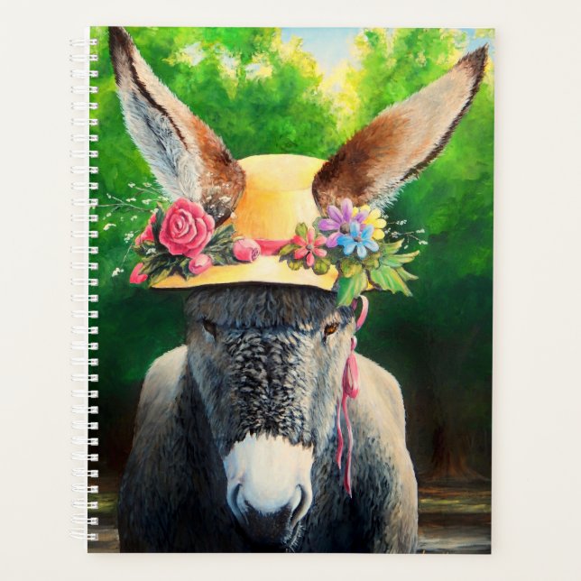 Dindon/Burro standard en casquette Rose/marguerite (Devant)