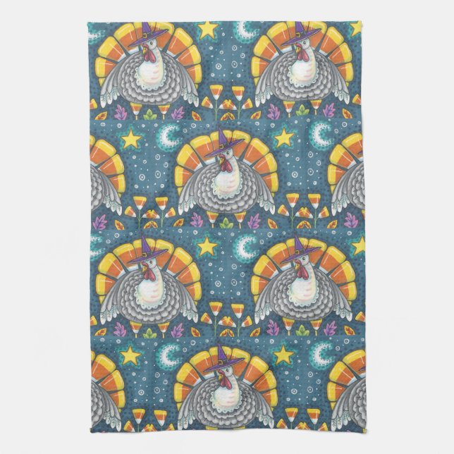 DINDON EN MAÏS SUCRÉ, SERVIETTE DE CUISINE POUR TH (Vertical)