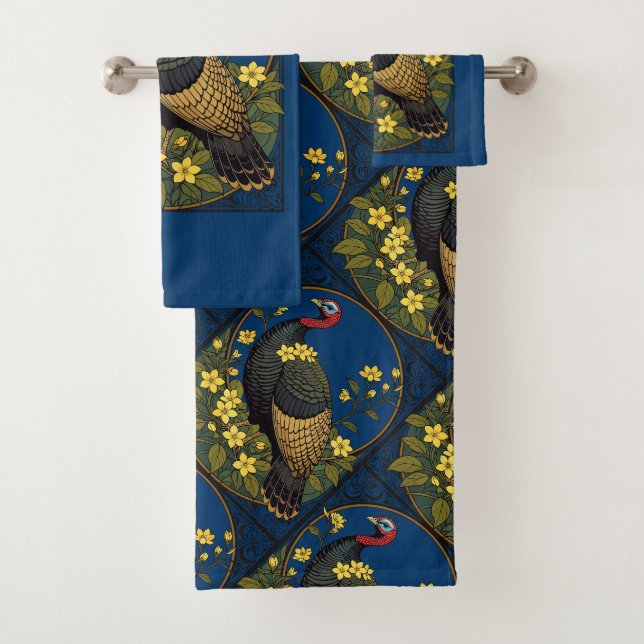 Dindon sauvage et fleurs de jasmin  (En situation)