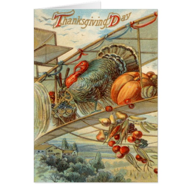 Dindon Volant Avion Citrouille Pomme Poire Maïs (Devant)
