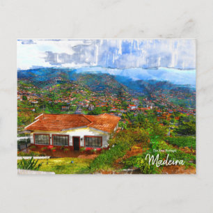 Dîner à Madère, Portugal  Carte postale