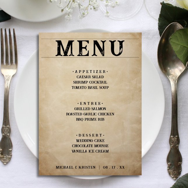 Dîner Brown de mariage rustique (Distressed Rustic Brown Wedding Reception Dinner)