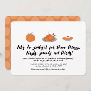 Dîner d'action de grâce Invitation