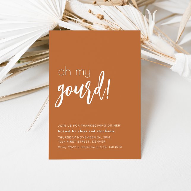 Dîner d'action de grâces amusant Invitation (Créateur téléchargé)