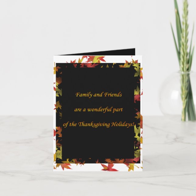 Dîner d'action de grâces Invitation (Devant)