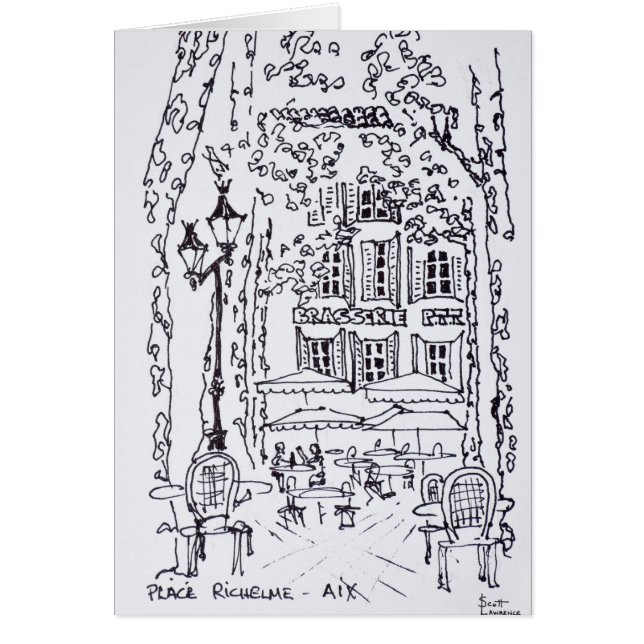 Dîner dans une place | Aix en Provence, France (Devant)