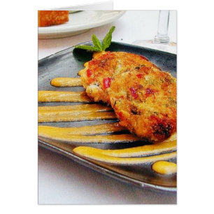 Dîner de Crabcakes de nourriture