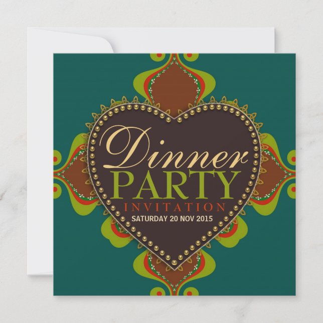 Dîner de déesse bohème Invitations de fête d'anniv (Devant)