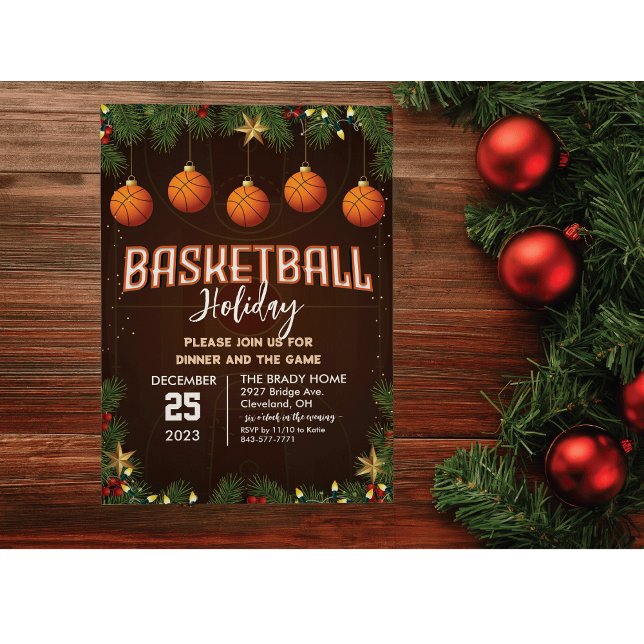 Dîner de fête de basket-ball Invitation (Créateur téléchargé)