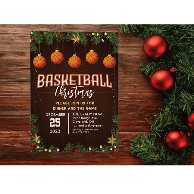 Dîner de fête de basket-ball Invitation (Créateur téléchargé)