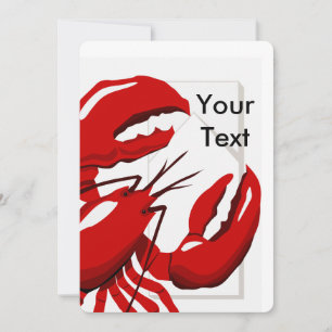 Dîner de homard Invitation