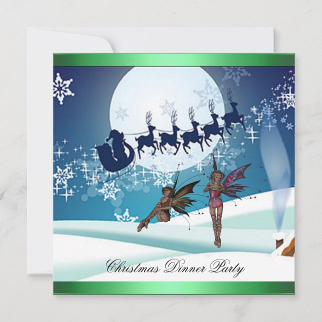 Dîner de Noël 8 Invitation (Devant)