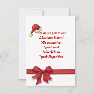 Dîner de Noël, invitation