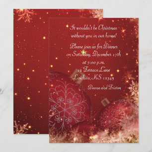 Dîner de Noël Invitation