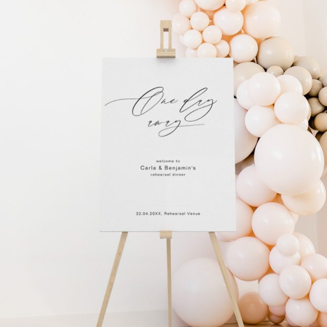 Dîner de répétition Affiche de bienvenue avec call (Créateur téléchargé)