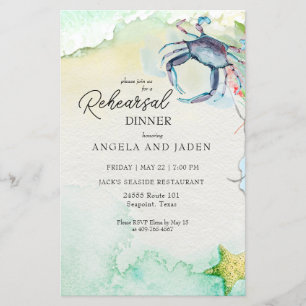 Dîner de répétition Budget Bord de mer Crabe du Ma