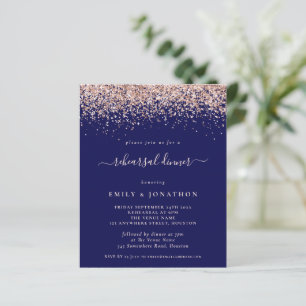 Dîner de répétition Budget Rose Gold Paillettes Bl