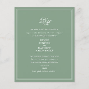 Dîner de répétition budgétaire Invitation