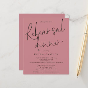 Dîner de répétition de mariage économique Invitati