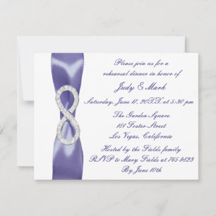 Dîner de répétition Diamant Infini Bleu Violet